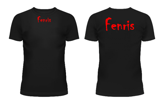 T-shirt med Fenrislogo